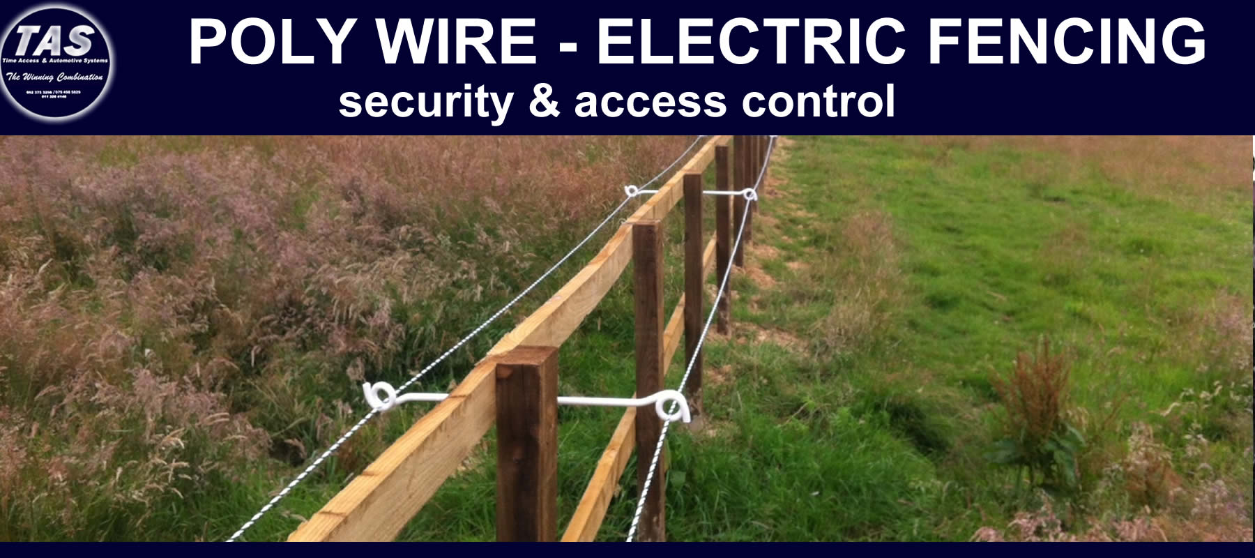 poly wire electric fencing security control banner